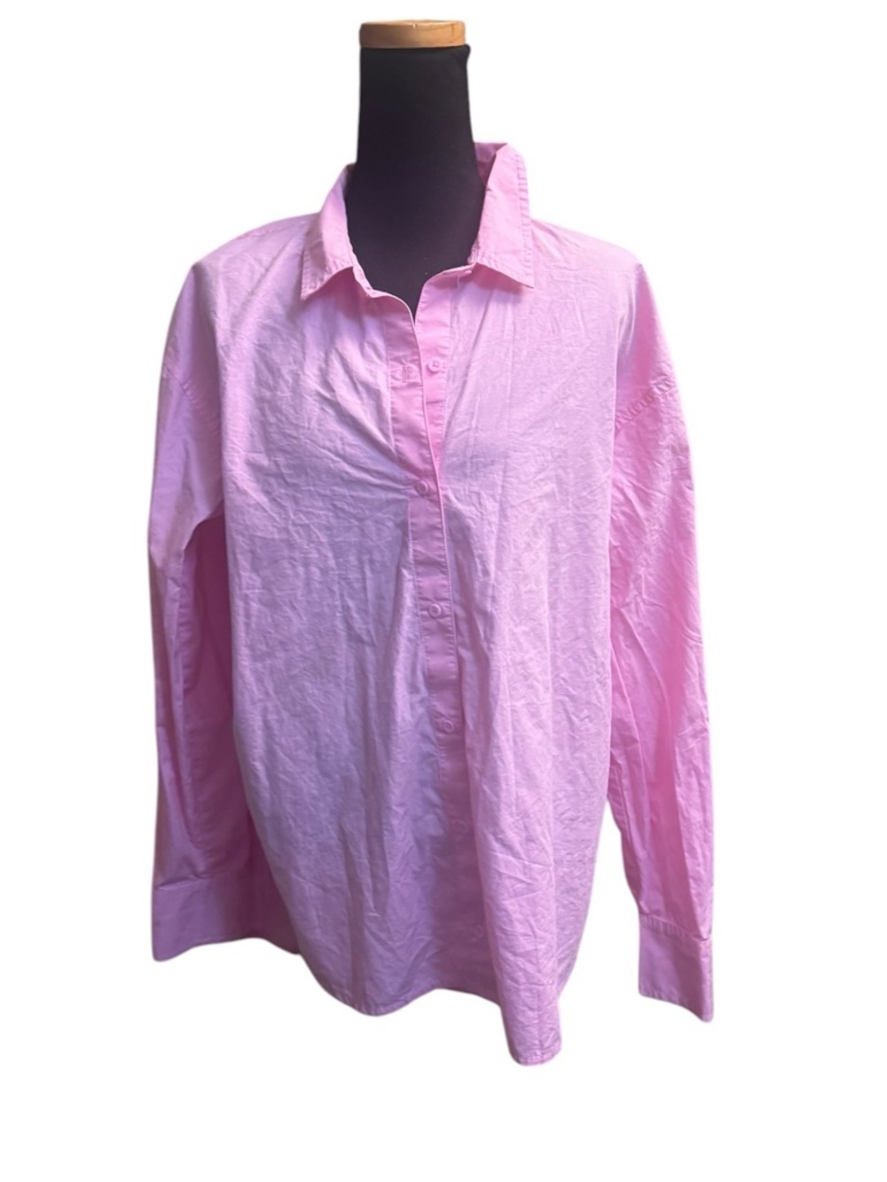 MELROSE AND MARKET Pink Women’s Small Cotton Button Up Shirt Blouse